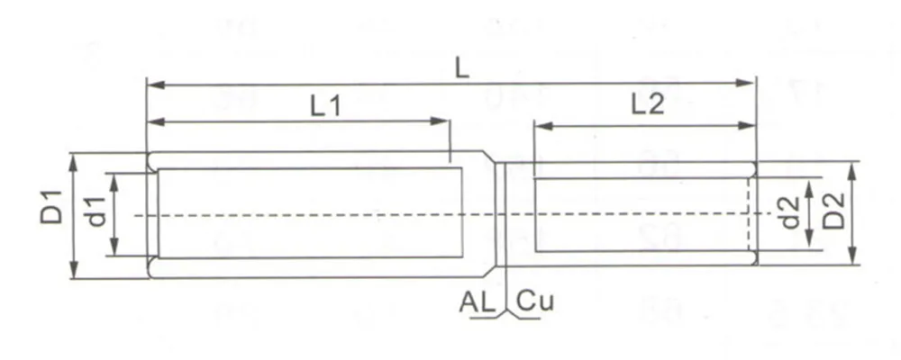 GTL-16 GTL-25 GTL-35 GTL-50 Медь Алюминий CU-AL трубки кабель провод биметаллический шнек для сращивания рукав выступ обжимной соединитель обжимной терминал