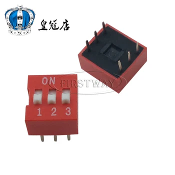 

DIP switch DS-3 red 3-bit 2.54MM pitch 3P 6-pin code switch DIP switch
