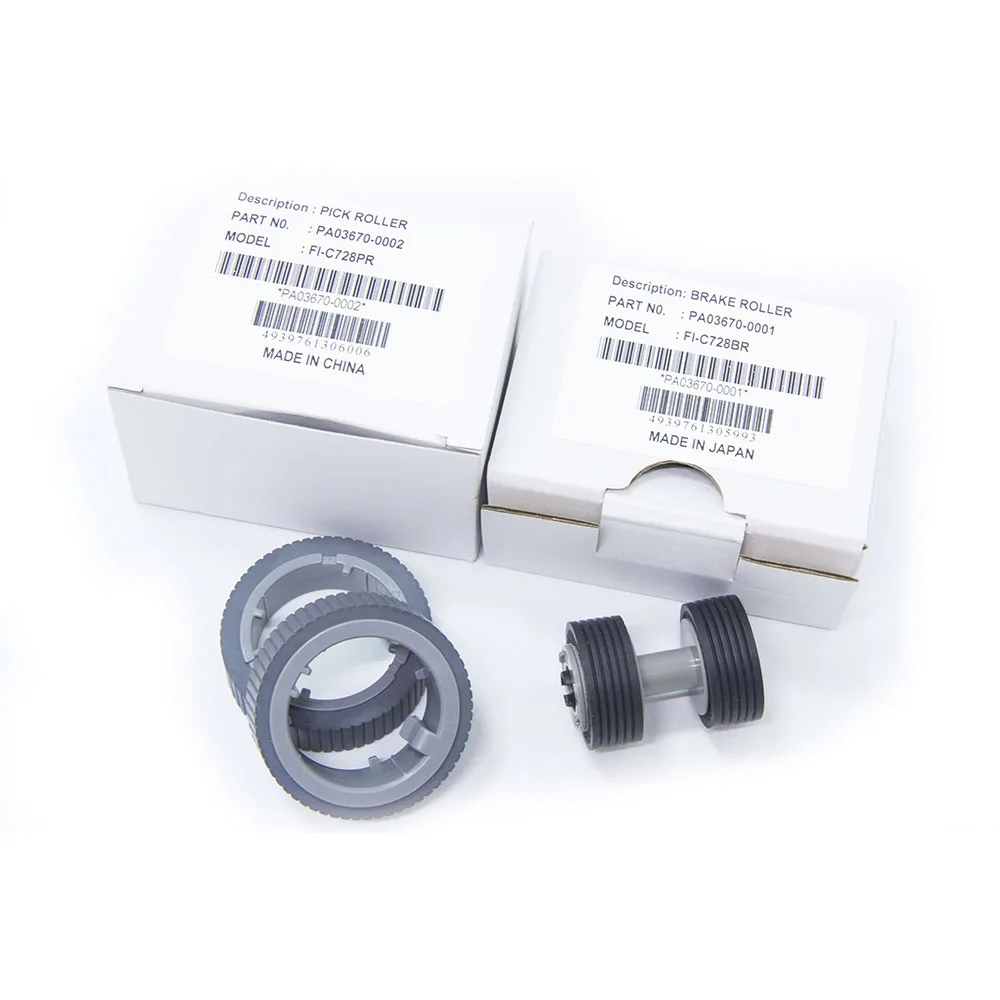 

New Original PA03670-0001 PA03670-0002 Scanner Brake and Pick Roller Set For Fujitsu Fi-7160 Fi-7180 Fi-7260 Fi-7280