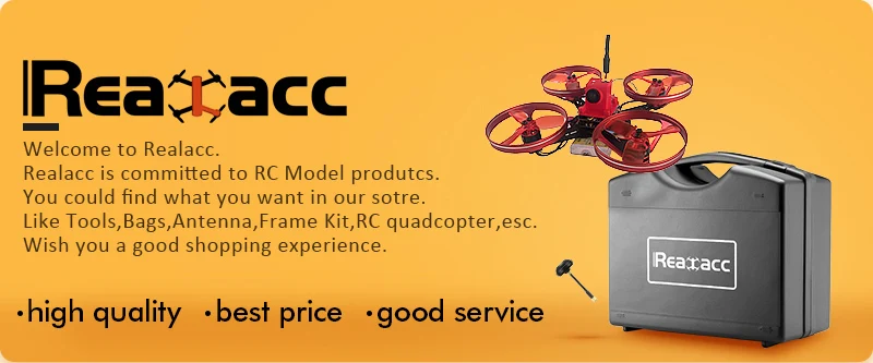 Realacc Orange85 1106 6000KV 1 S-3 S бесщеточный двигатель для RC квадрокоптера комплект рамы двигателя RC модели черный