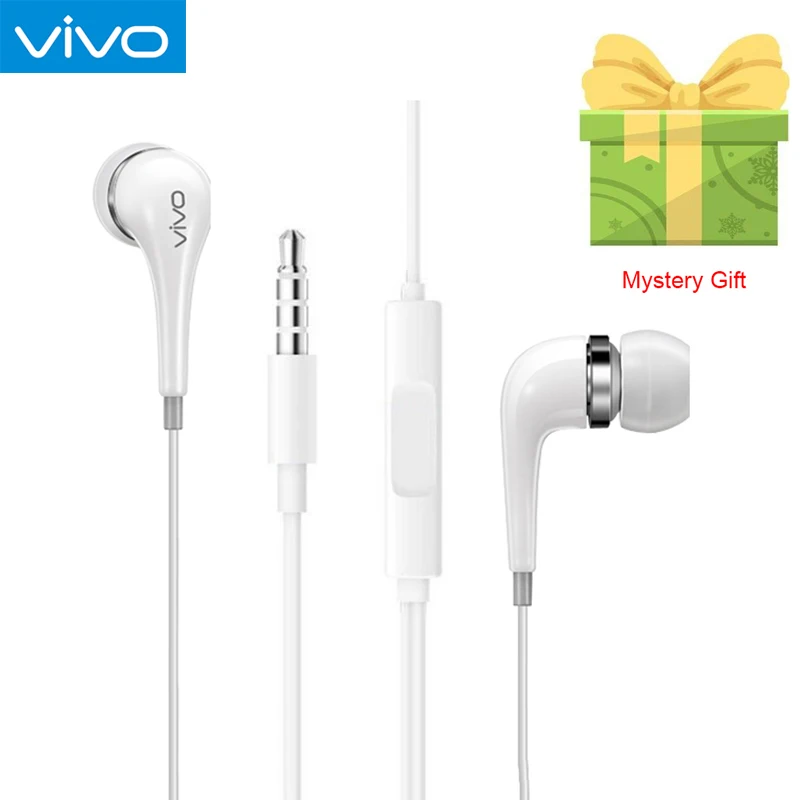 

Original VVIV XE600i Headset with 3.5mm Plug Wire Controller earphone In-Ear for VIVO X6 X7 X9 X20 X21plus X23 y67 y85 send gift