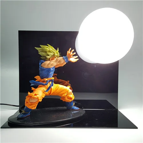 Dragon Ball Son Goku Vegeta Gohan Luminaria светодиодный ночник настольная лампа Dragon Ball декоративное освещение для комнаты Праздничные рождественские подарки - Испускаемый цвет: Холодный белый