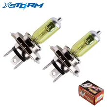2 шт., 12 В, H4, 55 Вт, желтый противотуманный светильник, галогенная лампа, высокая мощность, головной светильник, автомобильный светильник, источник, парковочная головка, авто 60/55 Вт, 3000 К