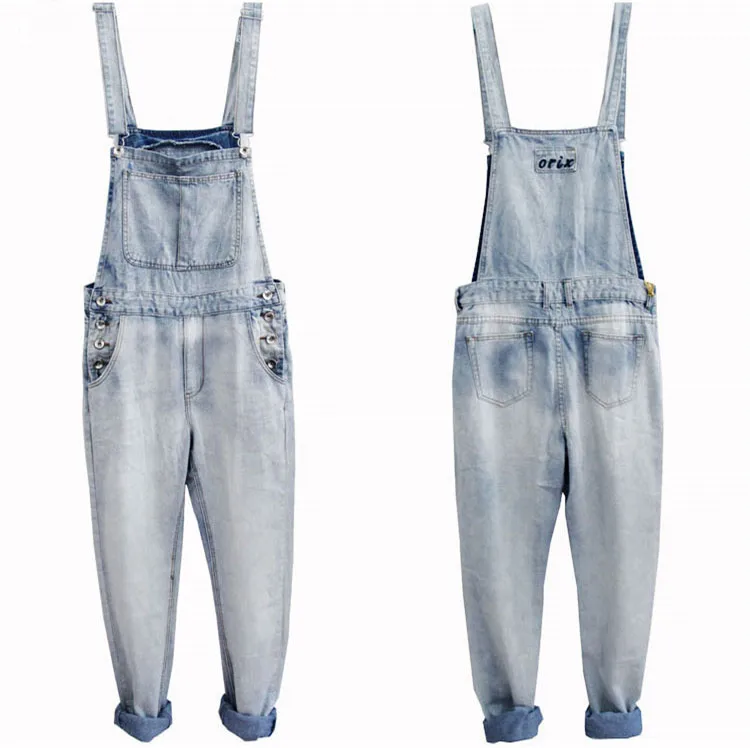 4XL 5XL big Size Mens Blue Denim Bib 