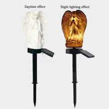 Светодиодная Солнечная уличная газонная лампа садовая дорожка Газон Свет Пейзаж Декоративный Солнечный световой столб светодиодный солнечный светящиеся палки белый свет