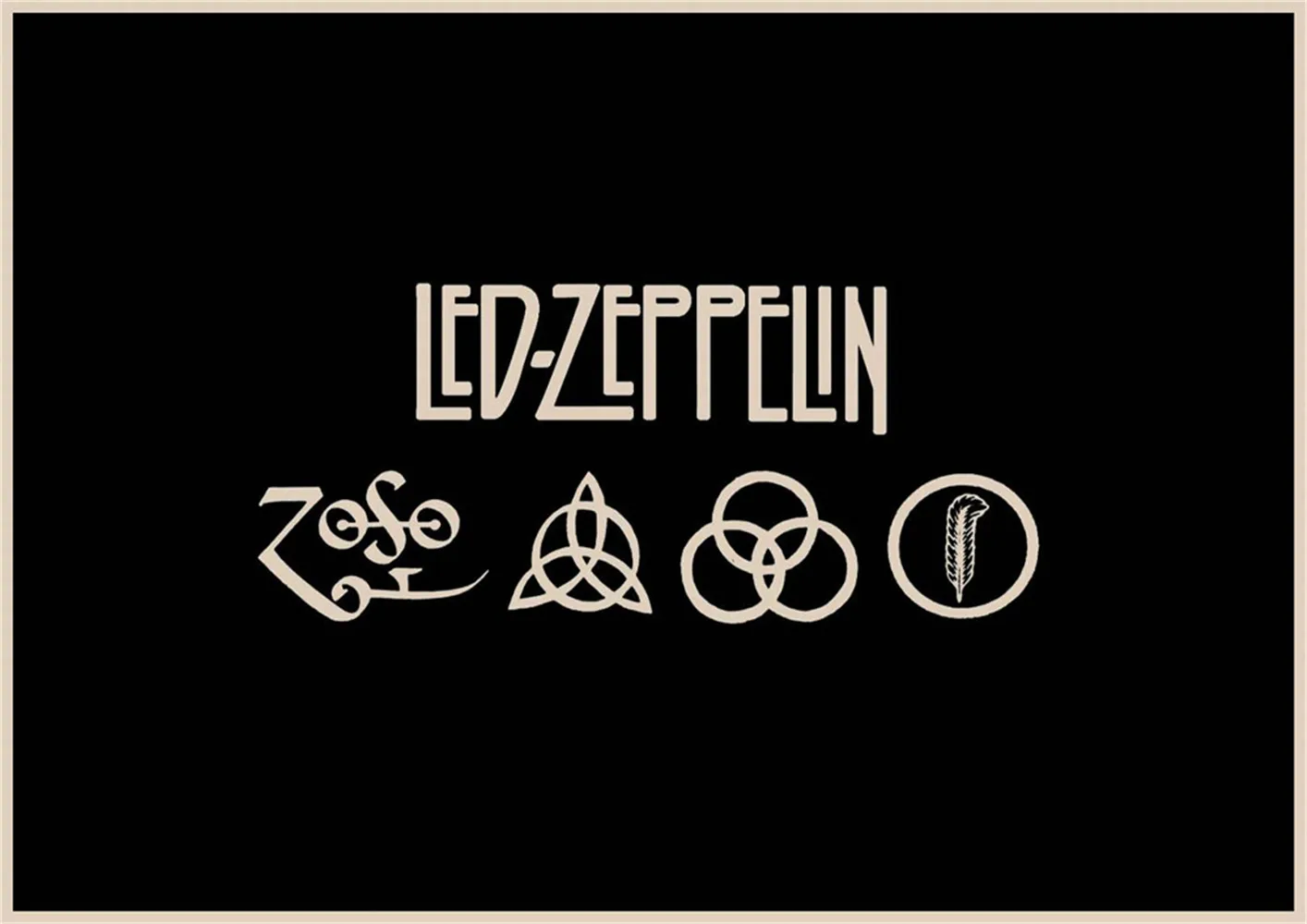 Led Zeppelin рок-музыка постеры для украшения дома в винтажном стиле настенные наклейки Abooly бренд купить 3 получить 4