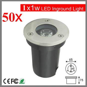 

1w led underground lamp 50pcs/lot DC12v Free shipping outdoor garden path lighting White/Warm White led inground light