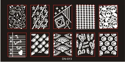 1 шт. 6*12 см штамповки для ногтей пластины Цветочные шаблоны изображений штамп скребок стальной лак Konad ногтей штамп шаблон для маникюра - Цвет: DN13