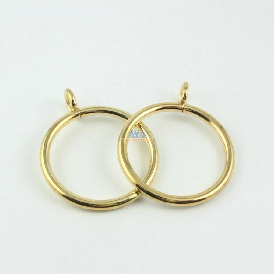 10 Pieces 38mm Gold Curtain Rings Curtain Sliding Hook Ringsin Window
