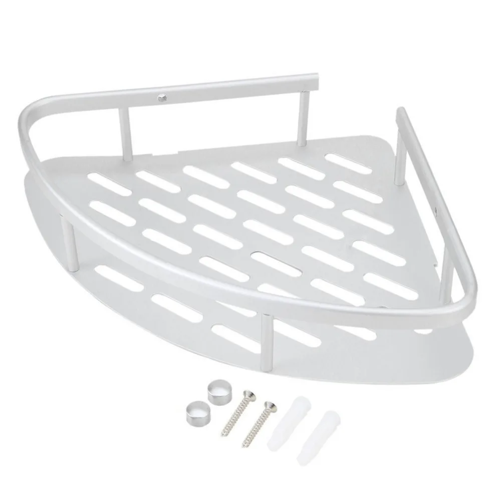 ICOCO Aluminum Bathroom Corner Shelf Shower Wall Mount Corner Shelf Holder Bathroom Accessories