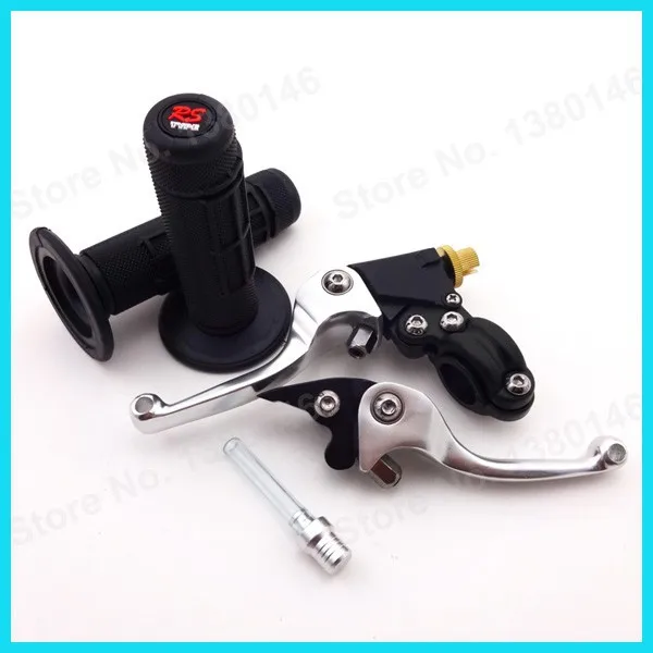 Ручка рукоятки+ складной тормозной Рычаги сцепления для мотоциклов+ майка Кепки Клапан Vent Сапун шланг Пит Байк мотоцикл мотокросс