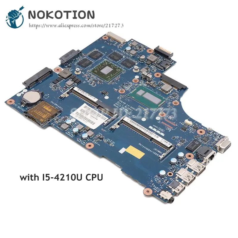  NOKOTION FOR DELL Dell Latitude 15 3540 laptop motherboard CN-08MDVW 8MDVW ZAL00 LA-A491P I5-4210U 