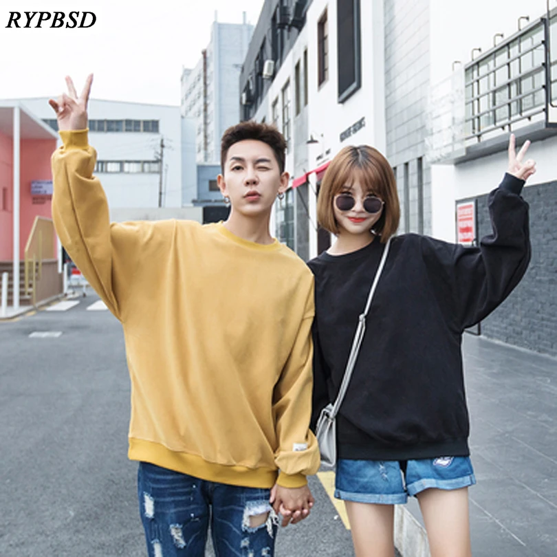 Autumn New Korean Fashion Clothing Sweatshirt Long sleeved Loose O neck ...