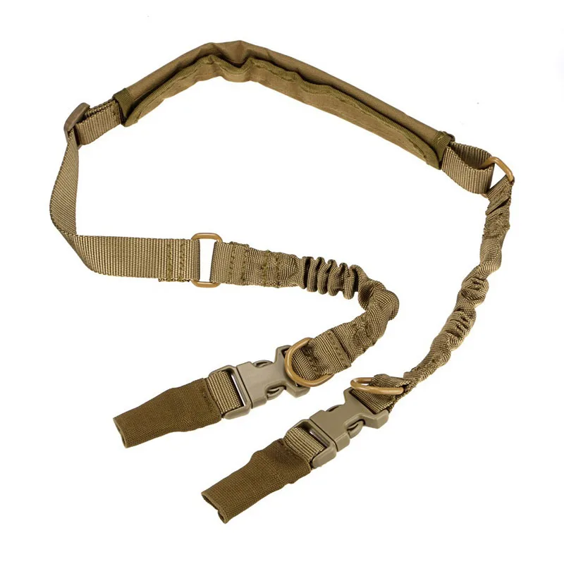 

Tactical Two Point Gun Sling Airsoft Shooting Rifle Sling Bungee Strap Safety Military CS Wargame Paintball Hunting Accessories