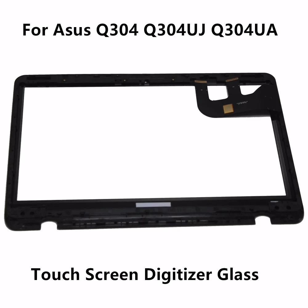 New 13.3 Touch Glass Digitizer Panel + LCD Screen Display Assembly with Frame for Asus Q304 Q304UJ Q304UA Series Q303UA-BSI5T21 5pcs lot 100% original new display screen lcd assembly with frame for lg nexus 5 d820 d821 lcd black
