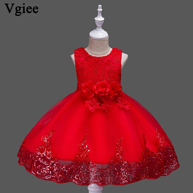 

Vgiee Kids Dresses For Girls Baby Clothes Christmas Dress Girl For Party And Wedding Princess Dress Floral Cute Dresses CC015