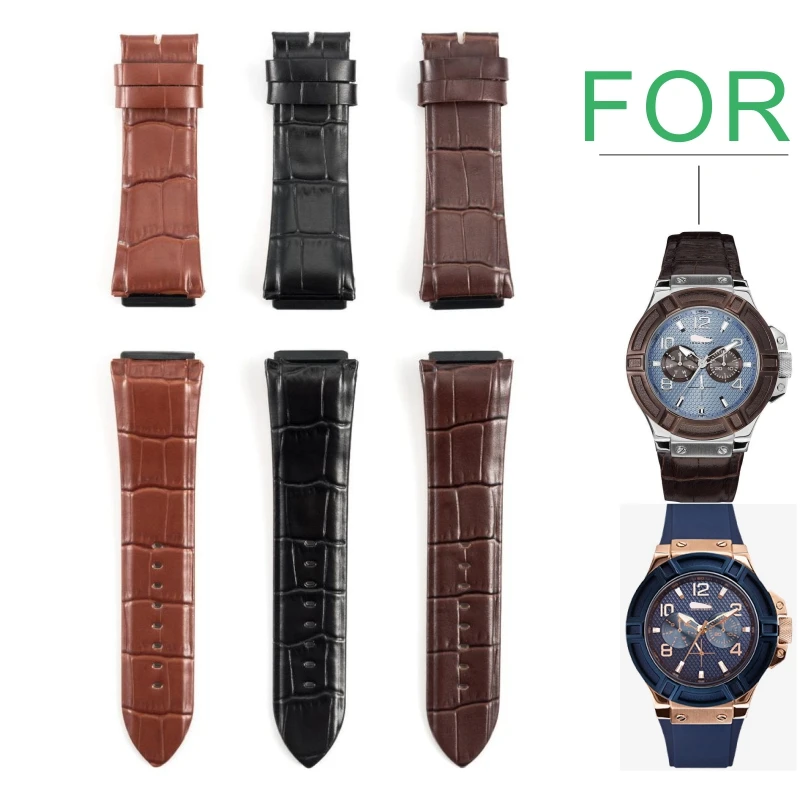 Applicable to GC watch strap leather cowhide high quality men's watch
