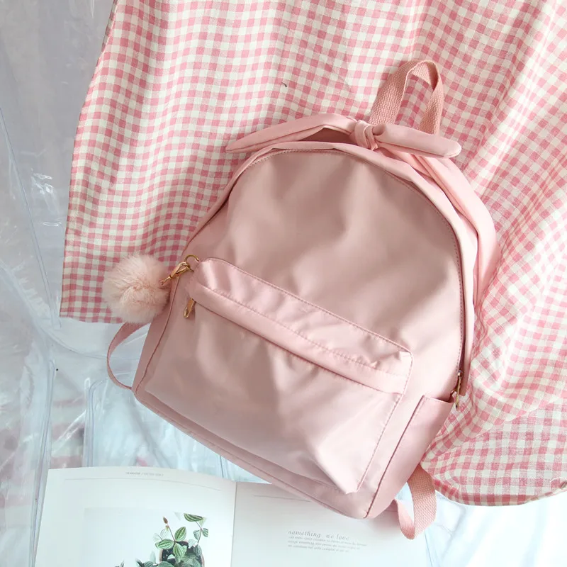 

Oxford cloth chic shoulder bag women's new 2019 cute rabbit ins Super Fire Harajuku student bag travel backpack