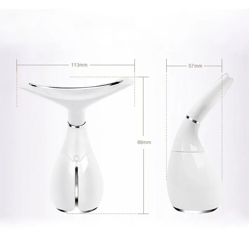  Neck Skin Care Beauty Instrument LED Photon Vibration Neck Lifting Skin Tighten Anti Wrinkle Remove - 32986841149