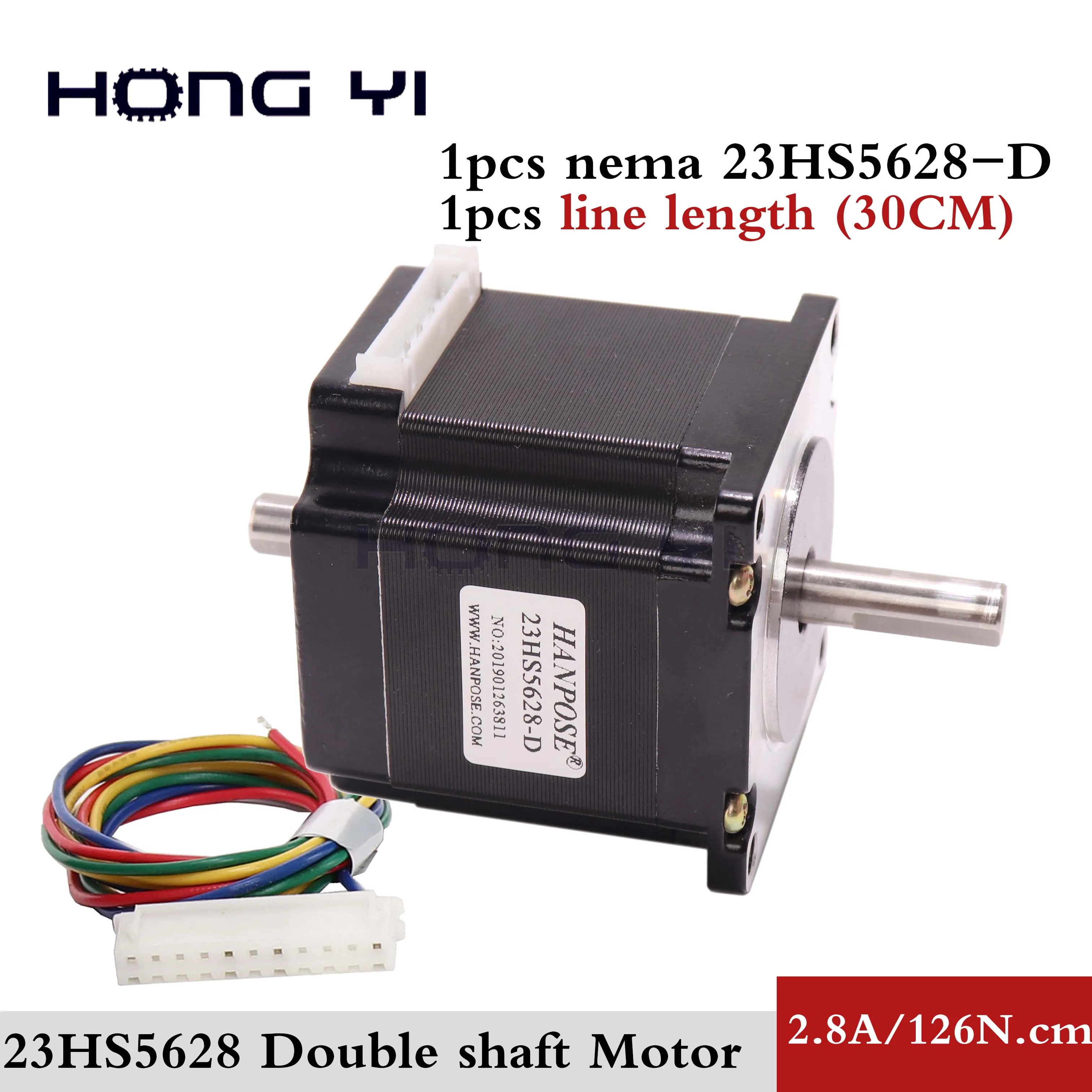 Stepper Motor 1.8 deg Nema 23 2.8Nm 112mm /& Motor Driver