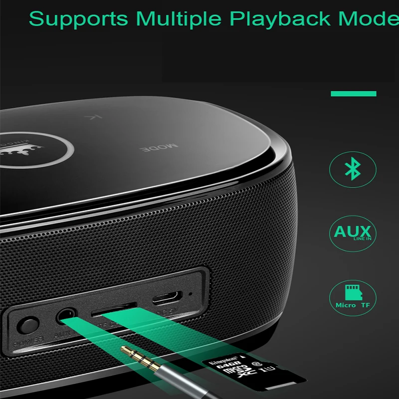 Обновленная портативная Bluetooth Колонка KINGONE K5 беспроводная стерео звуковая панель