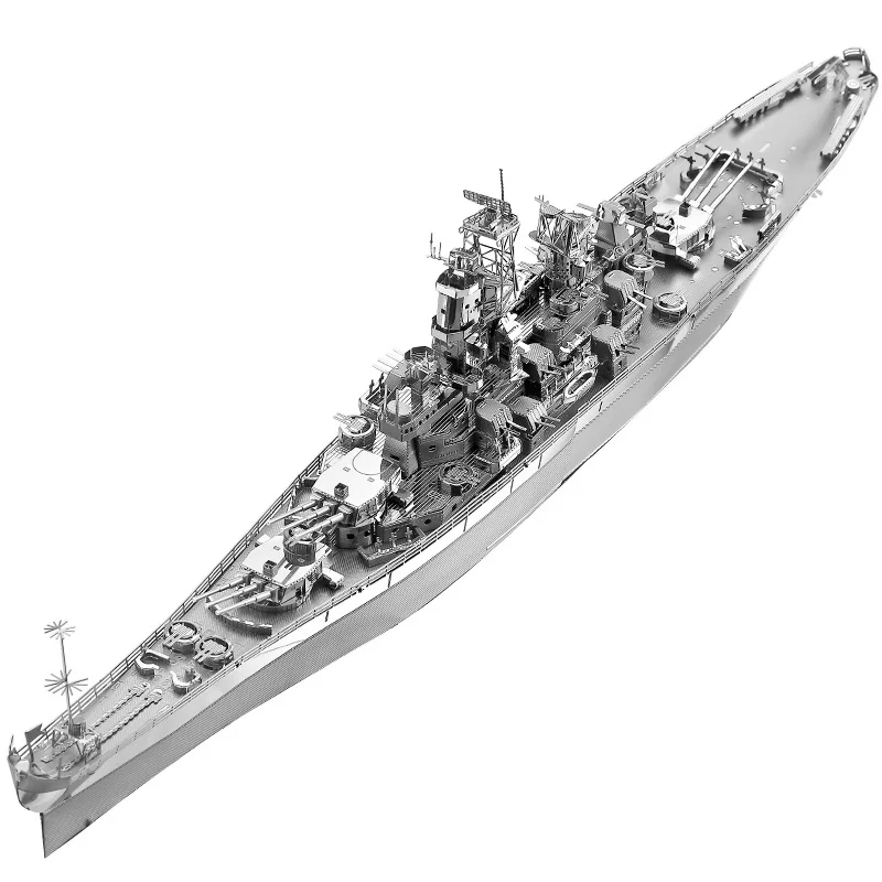 

Piececool DIY Metal Puzzle Toy Battleship Assembled 3D Puzzles Simulation USS Missouri Model Kits Educational Kids Toys