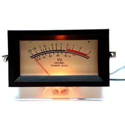 1 шт. панель Измеритель уровня звука + рамка If = 500Ua 650 Ом 12 В Янтарная лампа Sd