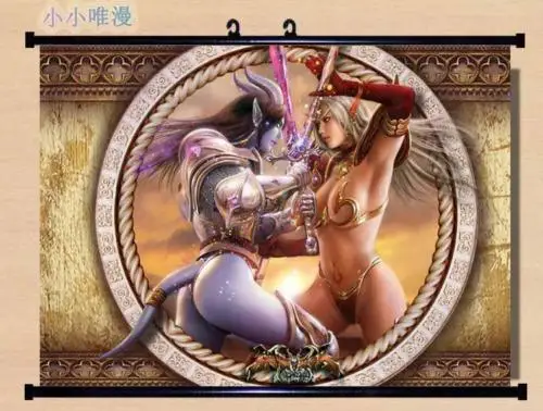 60*40 см домашний декор постер прокрутка стены World of Warcraft WOW Blood Elf Warrior | Дом и сад