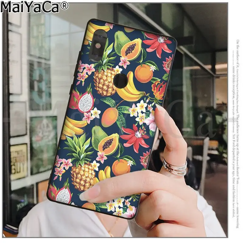 Summer fruit pineapple watermelon banana lemon Cool