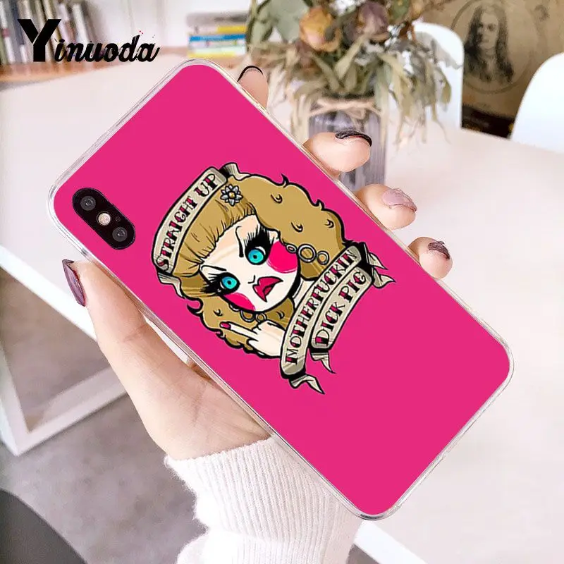 Yinuoda RuPaul's Drag racing мягкая резина, термопластичный полиуретан Телефон чехол для iphone 8 7 6 6S Plus X XS MAX 5 5S SE XR 10 Чехол