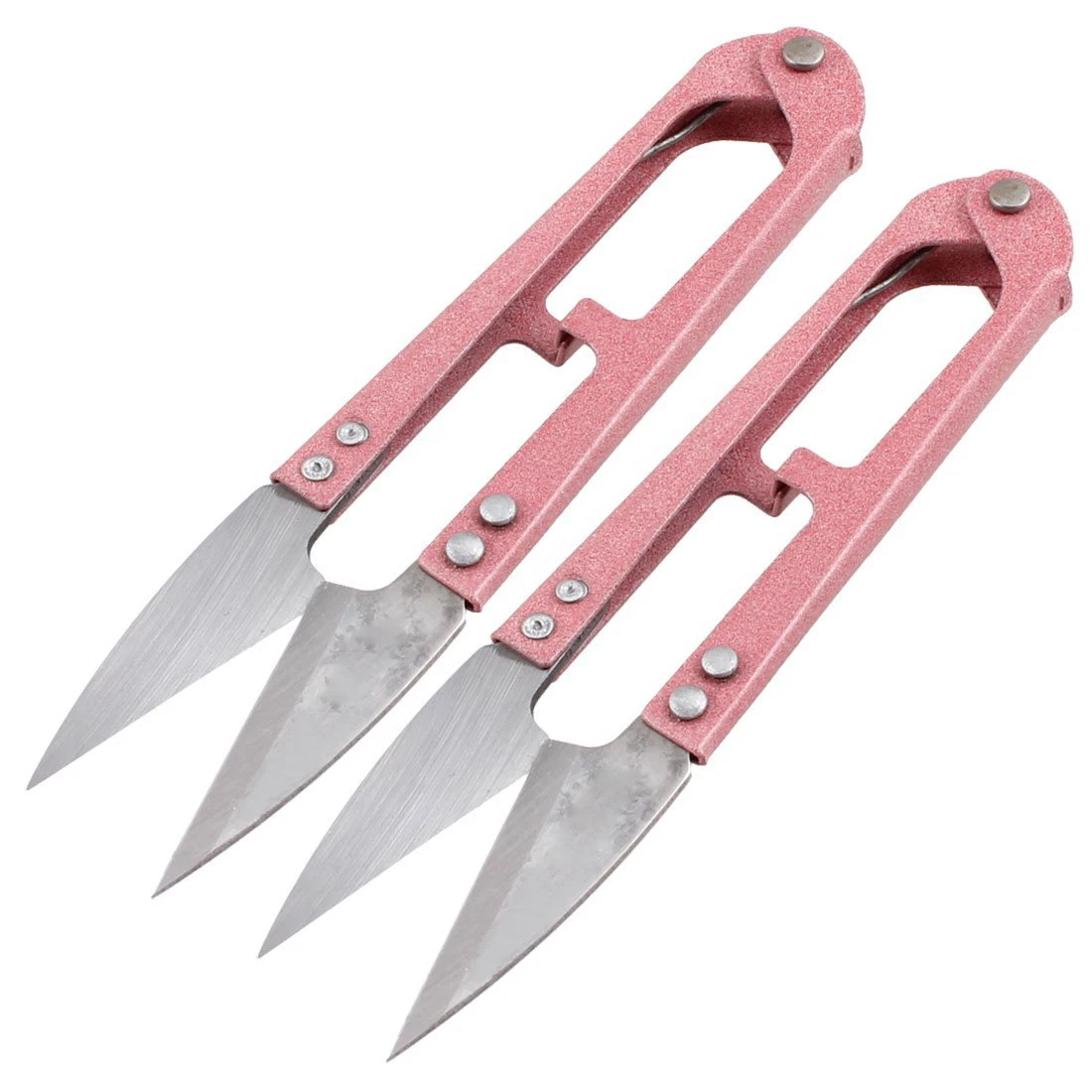 

Affordable Dark Pink Grip Thread Tailor Yarn Scissors Cutter 2 Pieces