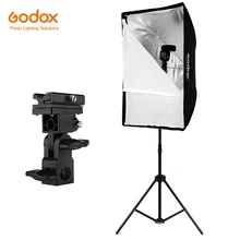 Godox 60x90 см Зонт софтбокс светильник тип-b держатель горячий башмак кронштейн комплект для Canon Nikon Godox вспышка