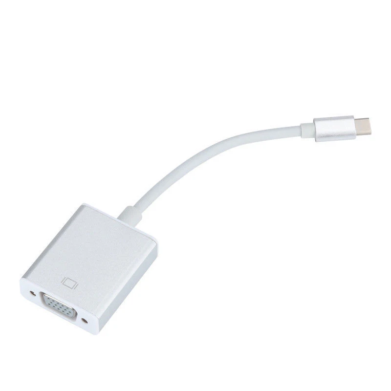 Мужской USB 3,1 Тип C USB-C женщин адаптер VGA кабель 10 Гбит/с для нового Macbook 12 дюймов Chromebook Pixel lumia 950XL Тип-C VGA