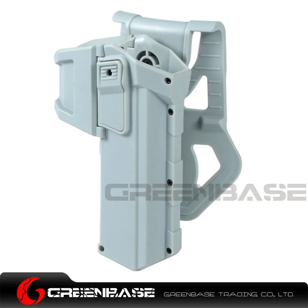 Greenbase Тактический Glock 17 19 34 кобура для охоты жесткий корпус Пистолет Чехол Пистолет Coldre военный пояс на талии - Цвет: Silver White