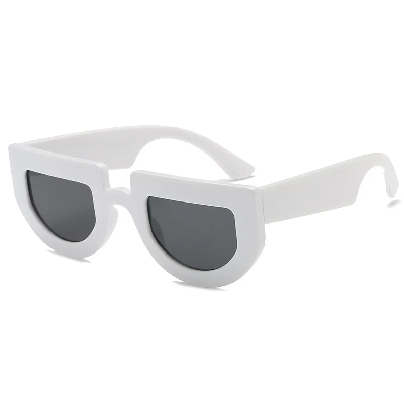 UVLAIK, Ретро стиль, нестандартные солнцезащитные очки для женщин и мужчин, Ретро стиль, 90 s, солнцезащитные очки, толстые ноги, очки для океана, тренд, дикие, уличные очки - Цвет линз: C8