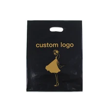 45X55 200 шт упаковка на заказ печатная Pe ручка для покупок заказной логотип переработанный полиэтиленовый пакет