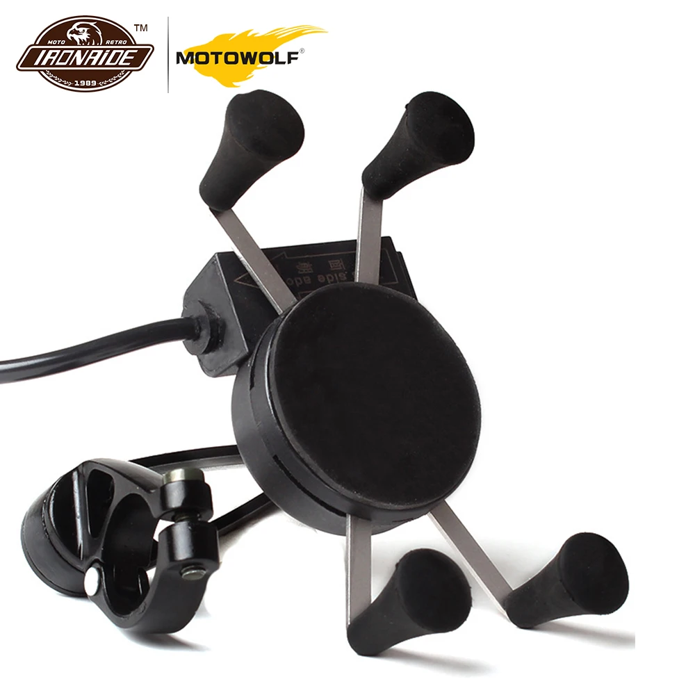 MOTOWALF держатель для телефона мотоцикла перезаряжаемый кронштейн Универсальный