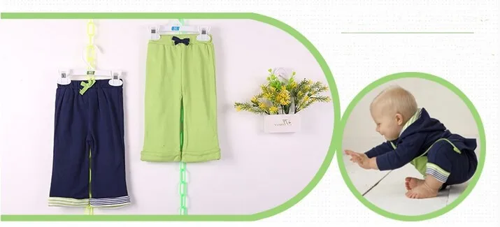 2015 New Style Baby Pants 2 Pieceslot 0-12 M 100% Cotton BlueGreen Athletic Feature Para Bebe Trousers Baby Clothing (2)