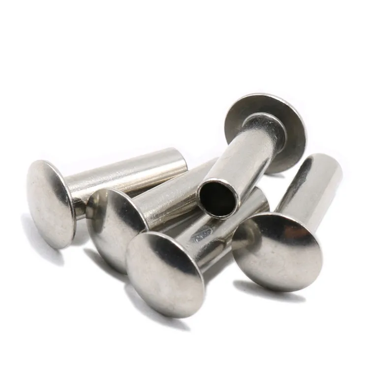 Stainless Steel Truss Head Semi-tubular Rivets 3/16"X3/8" THTR316380-100pcs 