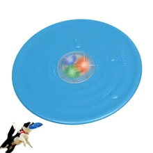Летающий диск для собак светящаяся Собака Упражнение муха диск открытый взаимодействие игрушка для щенка LBShipping