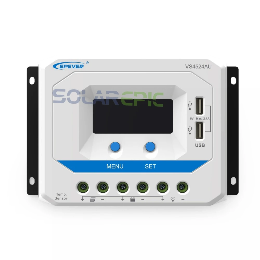45A PWM ViewStar AU Solar Controller 12V/24V/36V/48VDC Auto Battery Charge Regulator VS4524AU VS4548AU Epever | Строительство и