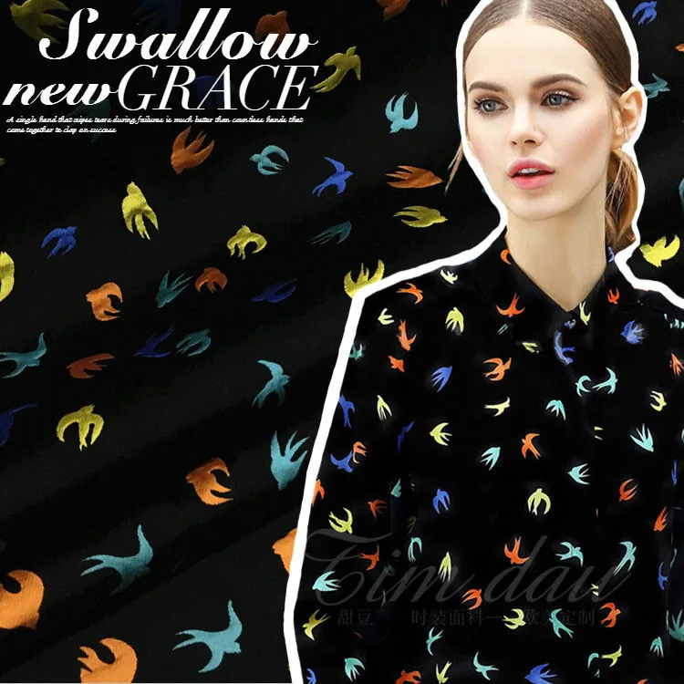 

New color-woven jacquard fabric autumn and winter crisp jacket dress jacquard fabric wholesale jacquard polyester fabric cloth