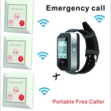 Беспроводные аварийные часы вызова настенные наклейки кнопки вызова