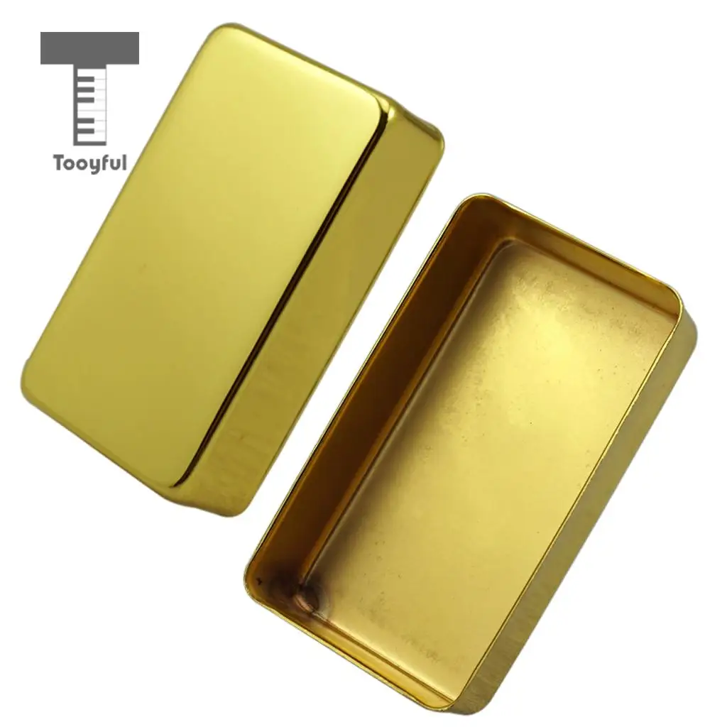 Tooyful 2 Pcs Sealed Closed Double Coil Humbucker Pickup Cover for Electric Guitar Parts