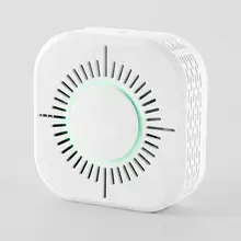 Мини беспроводной детектор дыма 85 дБ голосовой пожарный датчик дыма детектор сигнализации тестер домашней системы безопасности