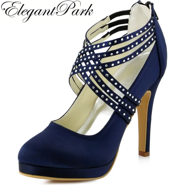 Navy Blue Low Wedge Shoes Navy Blue Low Wedge Shoes