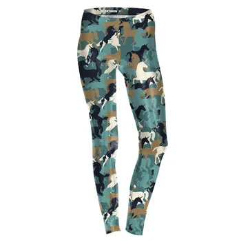 

Camouflage Unicorn 3D Print Fitness Leggings Women High Waist Causal Leggings Slim Elastic Sexy Leggings Plus Size Leggins