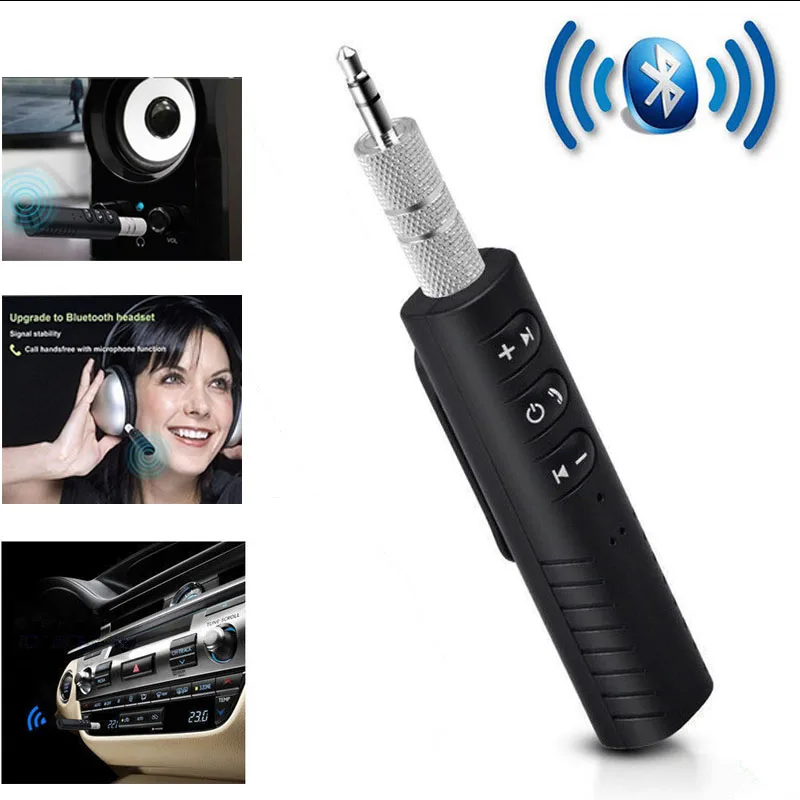 

3.5mm Jack Wireless Bluetooth Transmitter Adapter Connector AUDIO Receiver For Cell Mobile Phone Earphone Car Speaker Headset