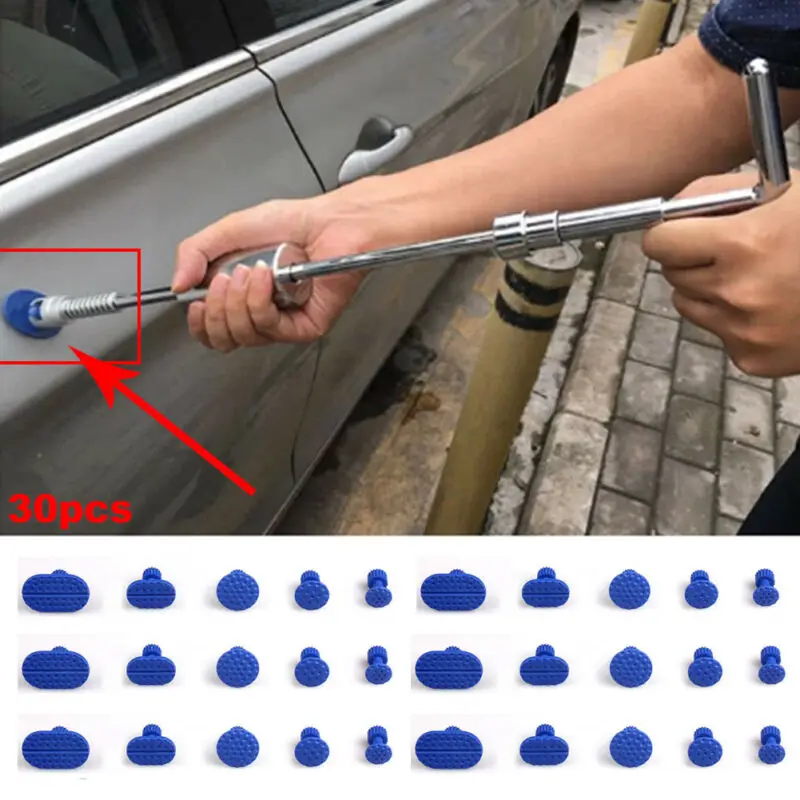 

PDR 30pcs Glue Tabs Auto Body Pulling Paintless Dent Repair Tools Glue Tabs Fungus Suction Cup Suckers