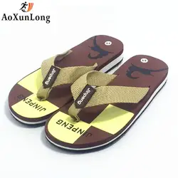 Для мужчин тапочки летние печати палевый beach boy Вьетнамки Ванная комната дома Студенческие сандалии Для мужчин повседневная обувь EVA